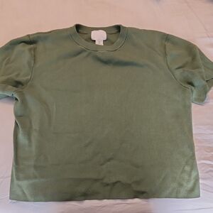 H&M Olive Knit Top